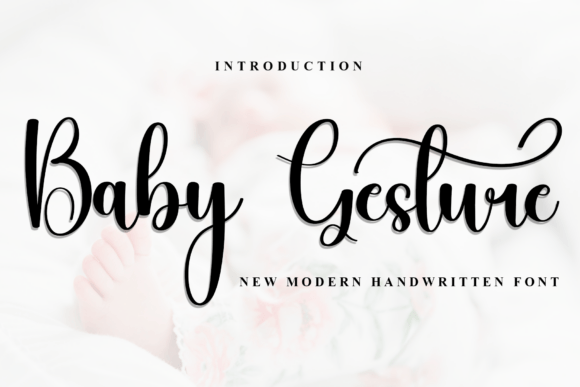 Baby Gesture: A Script Font for Elegant Web Design