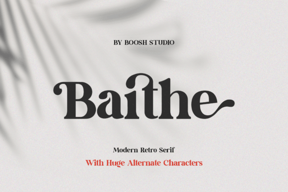 Baithe: The Elegant Serif Font for Handmade Brands