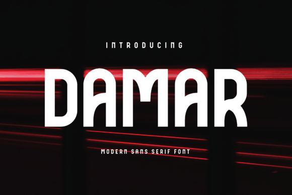 Damar Typeface: A Minimalist Sans Serif for Modern Brand Identity
