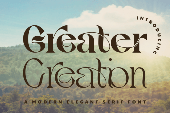 Greater Creation Typeface: Elevating Handmade Brand Identity