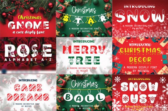 Merry Ball Charm Collection: A Festive Typeface for Holiday Editorial Design