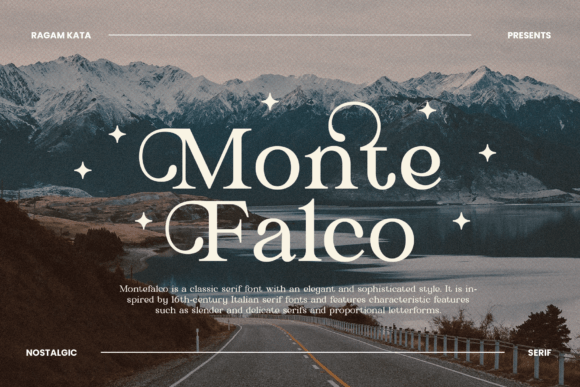 Monte Falco: Elevating Handmade Labels with Classic Serif Charm