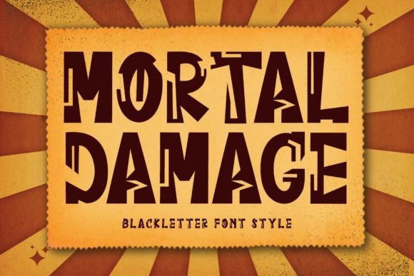 Mortal Damage: A Blackletter Typeface for Bold Web Design