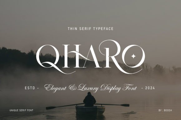 Qharo: The Elegant Serif Typeface for Modern Brand Identity