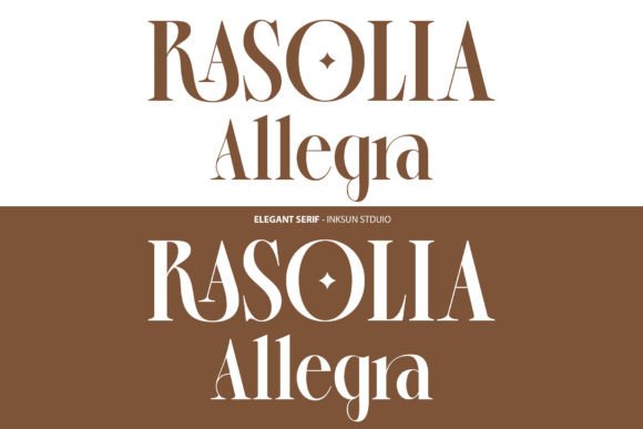 Rasolia Allegra: The Serif Typeface for Polished Brand Identity