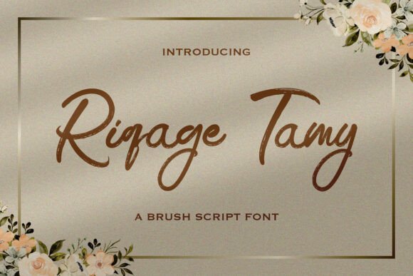 Riqage Tamy: A Delicate Script for Editorial Elegance