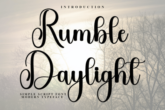 Rumble Daylight: A Timeless Handwritten Typeface for Crafters