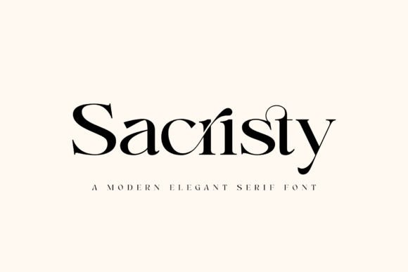 Sacristy Typeface: Elevating Brand Identity with Elegant Serif Typography
