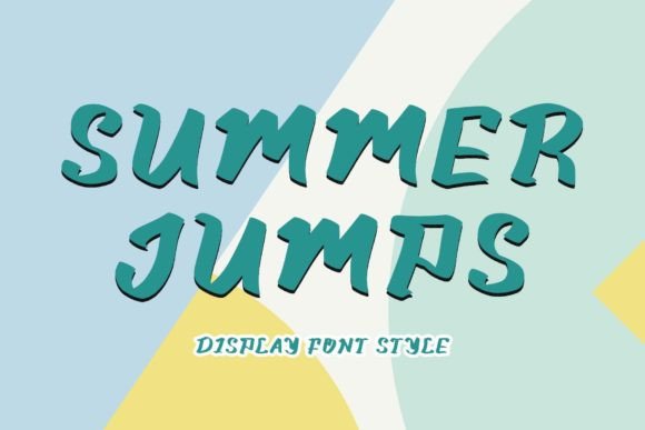 Summer Jumps: A Summer-Themed Display Typeface for Digital Brands